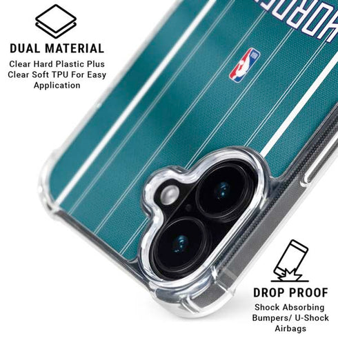 NBA Charlotte Hornets Jersey iPhone 16 Clear Case